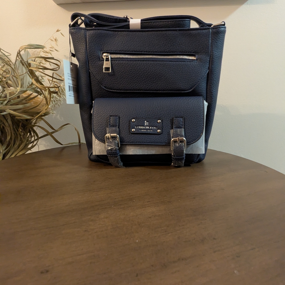 London Fog Navy Blue Shoulder Bag